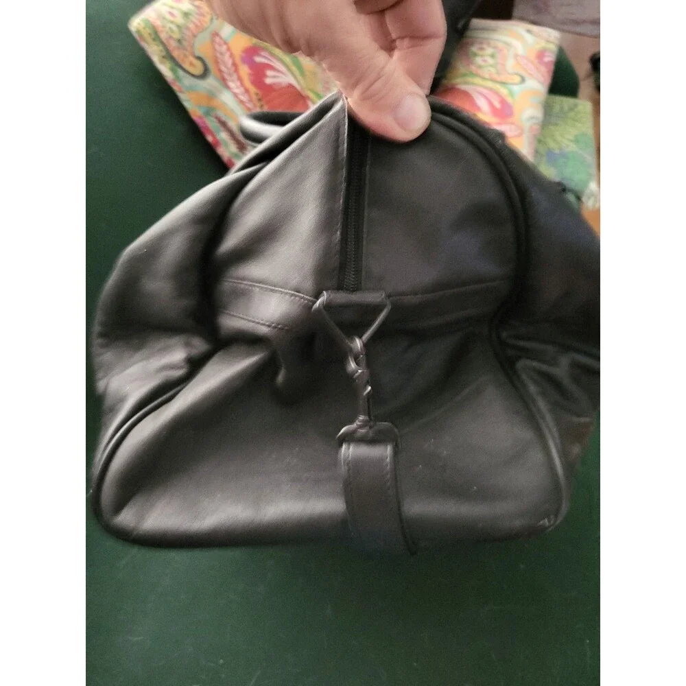 Gevenchy Leather Duffle Bag Vintage 80's 90's licenced Kingport Korea - Picture 2 of 11